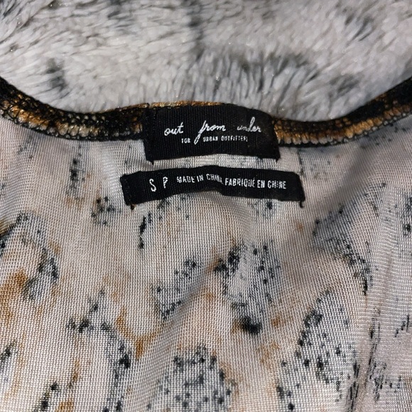 Urban Outfitters Leopard Velvet Bodysuit - Picture 2 of 4